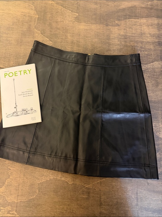 J. Crew Dresses & Skirts - J. Crew Black Faux Leather Mini Skirt